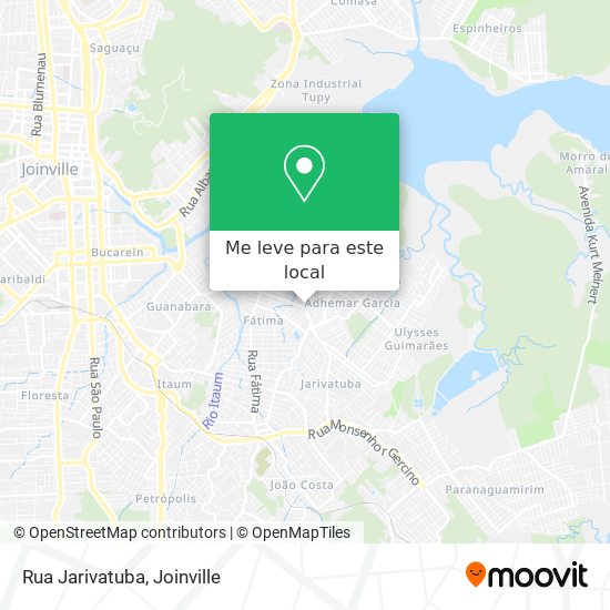Rua Jarivatuba mapa