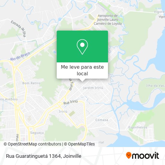 Rua Guaratinguetá 1364 mapa