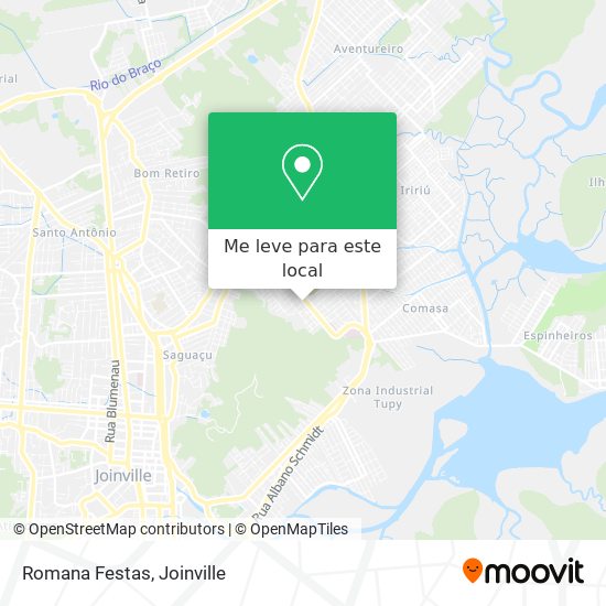 Romana Festas mapa