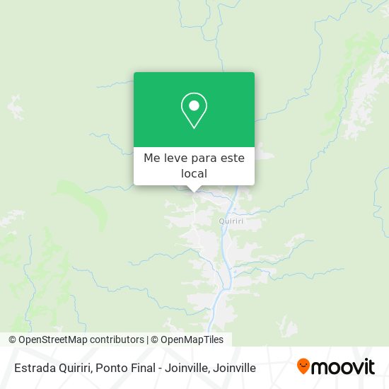 Estrada Quiriri, Ponto Final - Joinville mapa