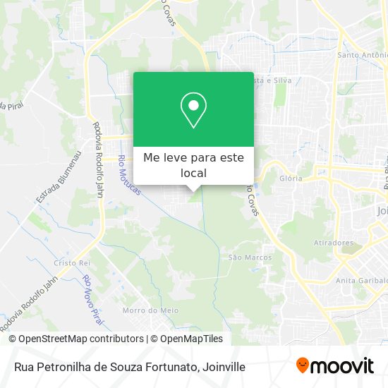 Rua Petronilha de Souza Fortunato mapa