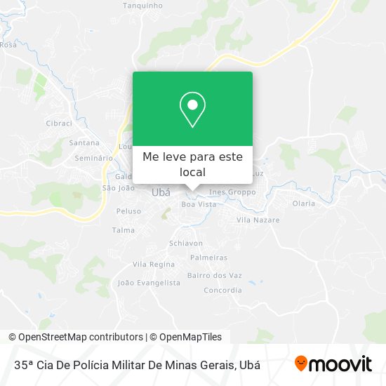 35ª Cia De Polícia Militar De Minas Gerais mapa