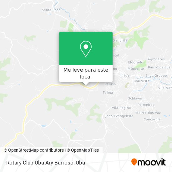 Rotary Club Ubá Ary Barroso mapa