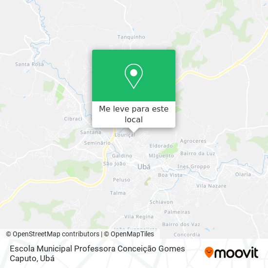 Escola Municipal Professora Conceição Gomes Caputo mapa