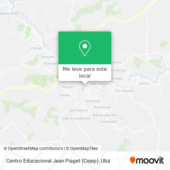 Centro Educacional Jean Piaget (Cejep) mapa