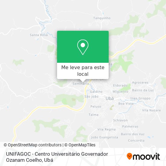 UNIFAGOC - Centro Universitário Governador Ozanam Coelho mapa