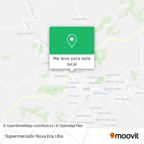 Supermercado Nova Era mapa