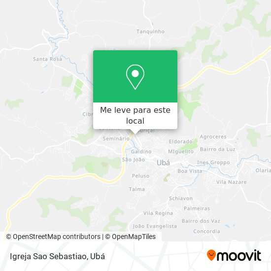Igreja Sao Sebastiao mapa