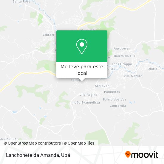 Lanchonete da Amanda mapa