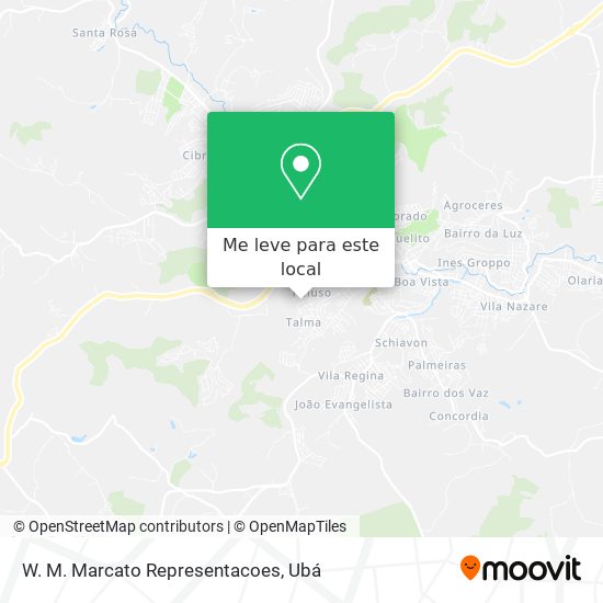 W. M. Marcato Representacoes mapa