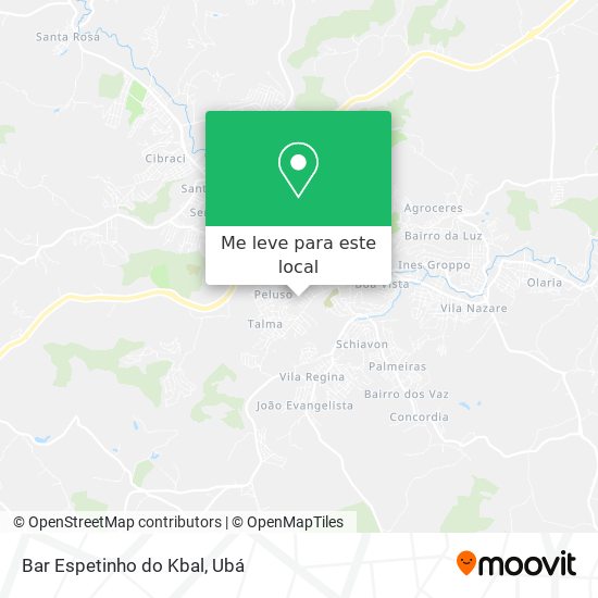Bar Espetinho do Kbal mapa