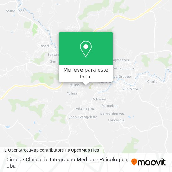 Cimep - Clinica de Integracao Medica e Psicologica mapa