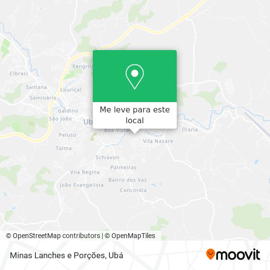 Minas Lanches e Porções mapa