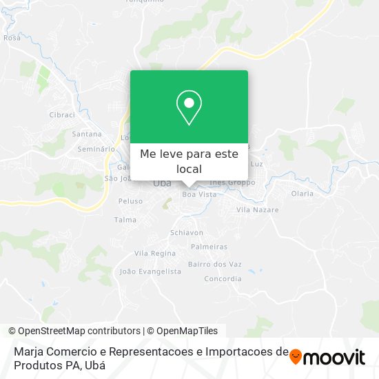 Marja Comercio e Representacoes e Importacoes de Produtos PA mapa