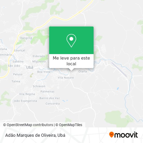 Adão Marques de Oliveira mapa