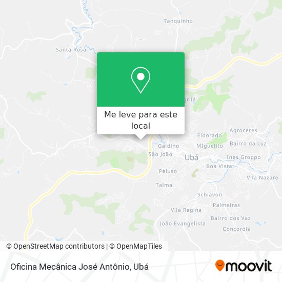 Oficina Mecânica José Antônio mapa