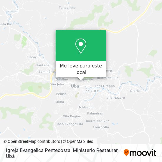 Igreja Evangelica Pentecostal Ministerio Restaurar mapa