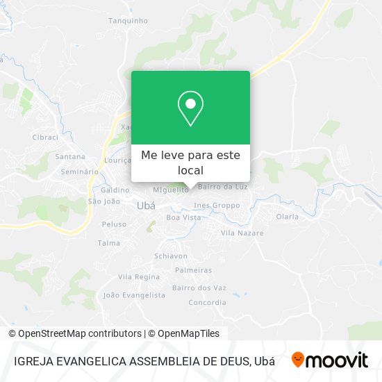 IGREJA EVANGELICA ASSEMBLEIA DE DEUS mapa