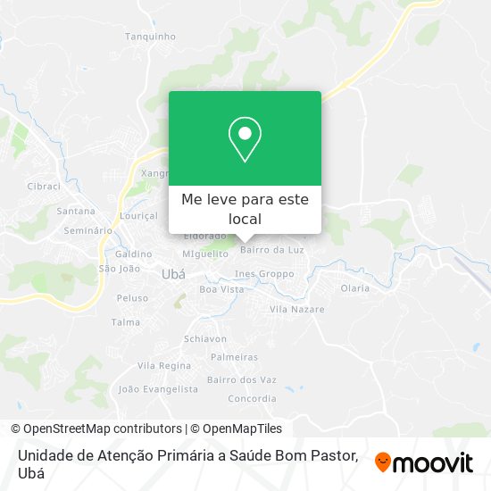 Unidade de Atenção Primária a Saúde Bom Pastor mapa