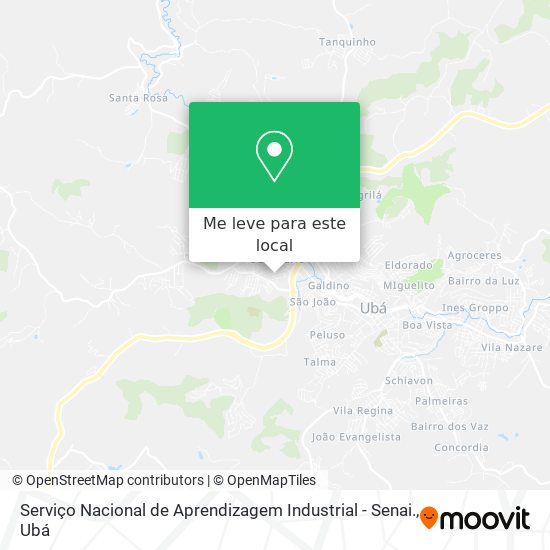 Serviço Nacional de Aprendizagem Industrial - Senai. mapa