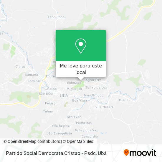 Partido Social Democrata Cristao - Psdc mapa