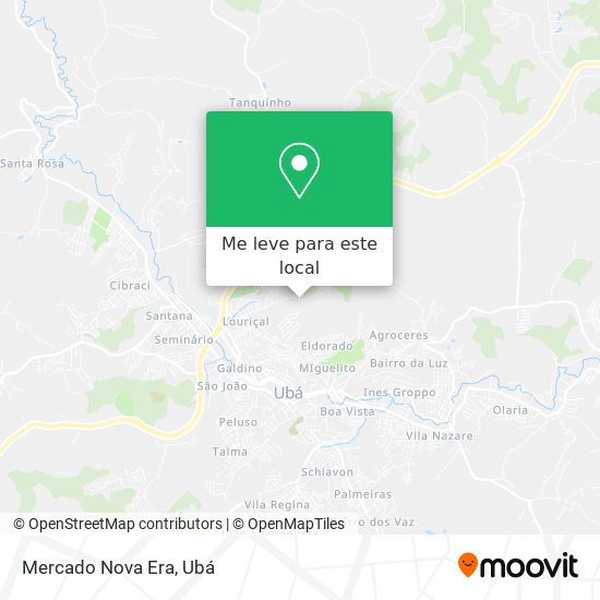 Mercado Nova Era mapa