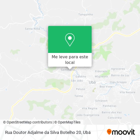 Rua Doutor Adjalme da Silva Botelho 20 mapa