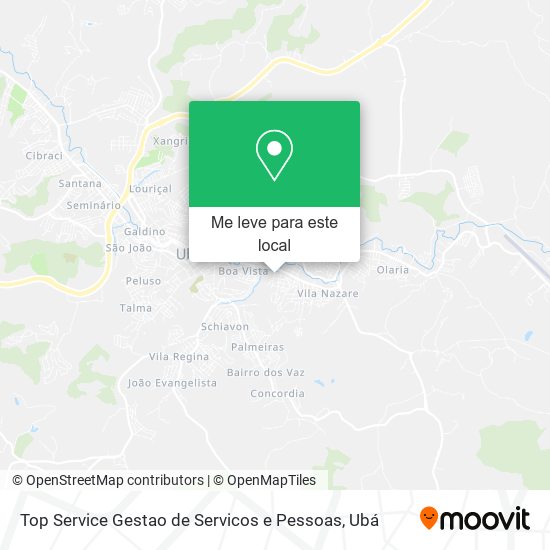 Top Service Gestao de Servicos e Pessoas mapa