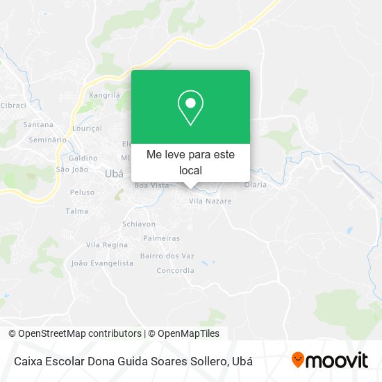 Caixa Escolar Dona Guida Soares Sollero mapa
