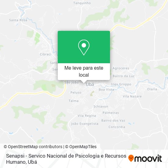 Senapsi - Servico Nacional de Psicologia e Recursos Humano mapa