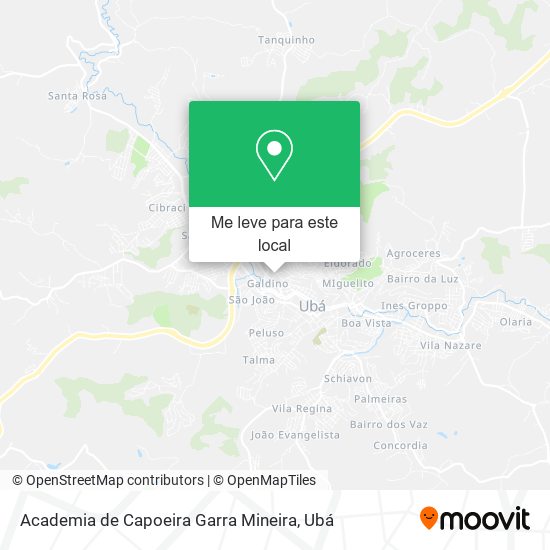 Academia de Capoeira Garra Mineira mapa