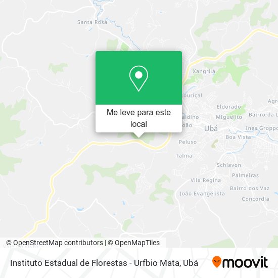 Instituto Estadual de Florestas - Urfbio Mata mapa