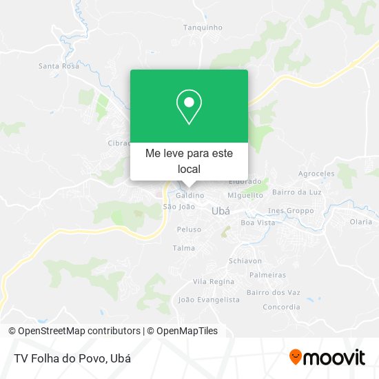 TV Folha do Povo mapa