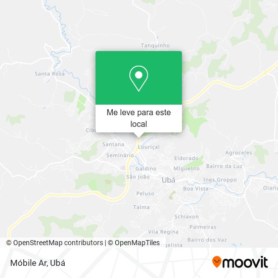 Móbile Ar mapa