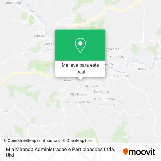 M a Miranda Administracao e Participacoes Ltda mapa