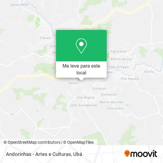 Andorinhas - Artes e Culturas mapa