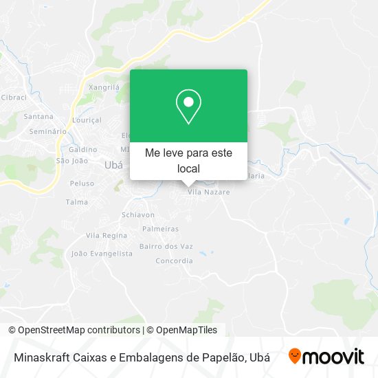 Minaskraft Caixas e Embalagens de Papelão mapa