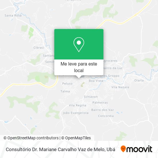 Consultório Dr. Mariane Carvalho Vaz de Melo mapa