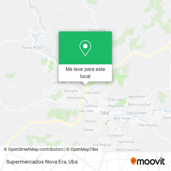 Supermercados Nova Era mapa