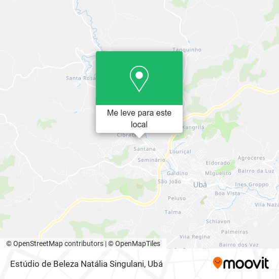 Estúdio de Beleza Natália Singulani mapa
