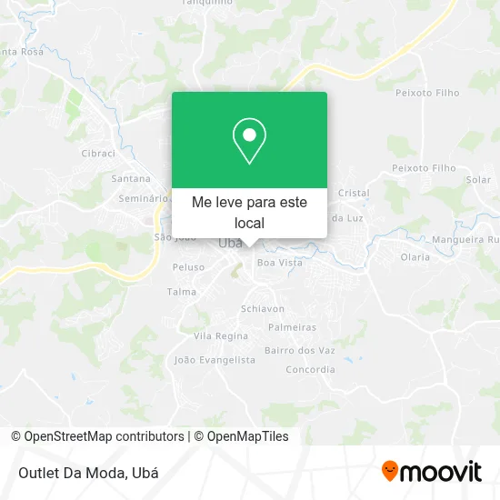 Outlet Da Moda mapa