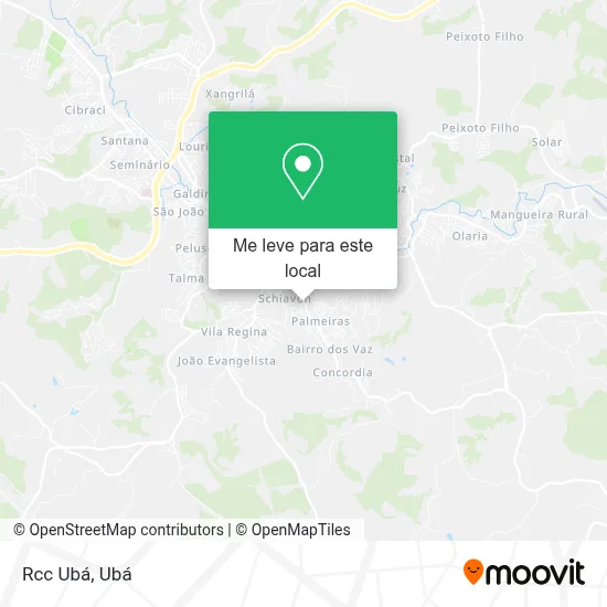 Rcc Ubá mapa