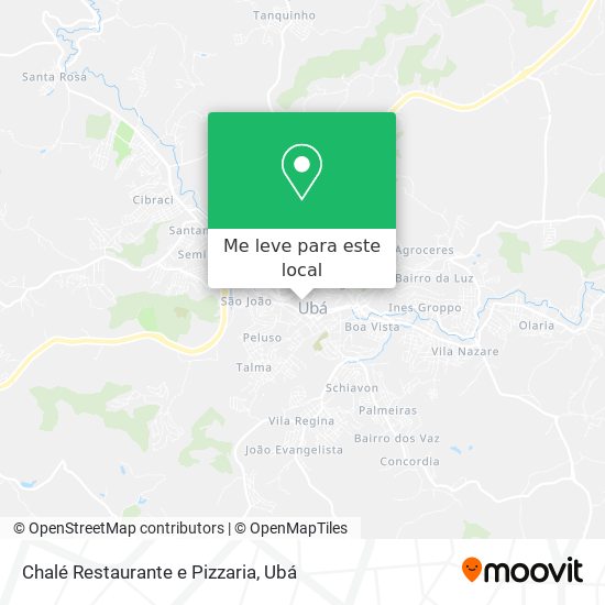 Chalé Restaurante e Pizzaria mapa