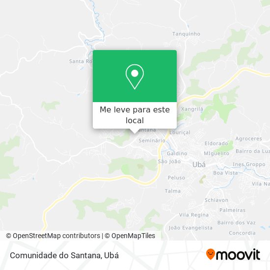 Comunidade do Santana mapa