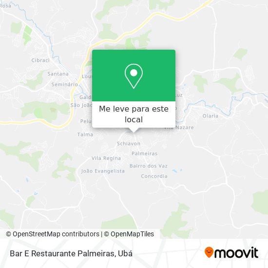 Bar E Restaurante Palmeiras mapa