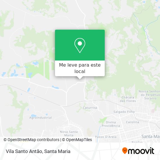 Vila Santo Antão mapa