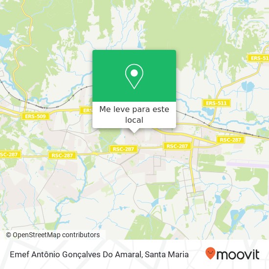 Emef Antônio Gonçalves Do Amaral mapa