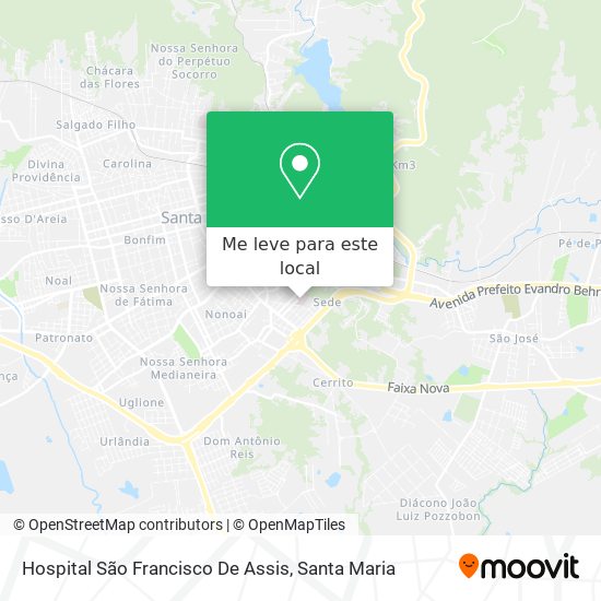 Hospital São Francisco De Assis mapa