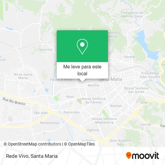 Rede Vivo mapa