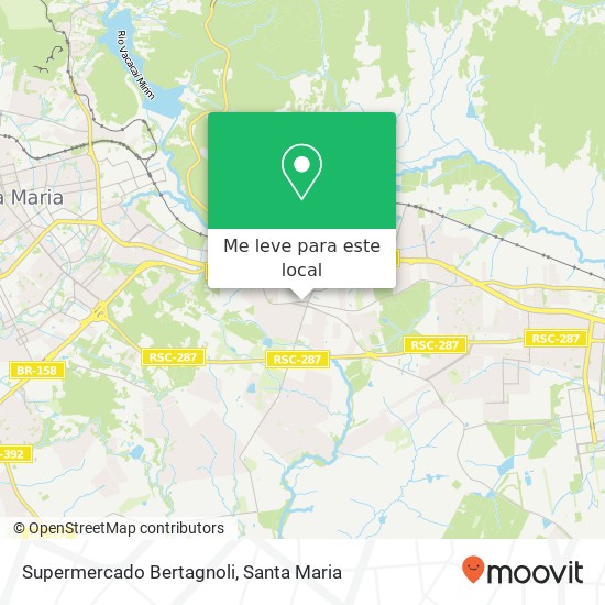 Supermercado Bertagnoli mapa